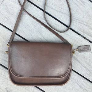 Vintage Coach Ritchie Bag Brown Leather Crossbody