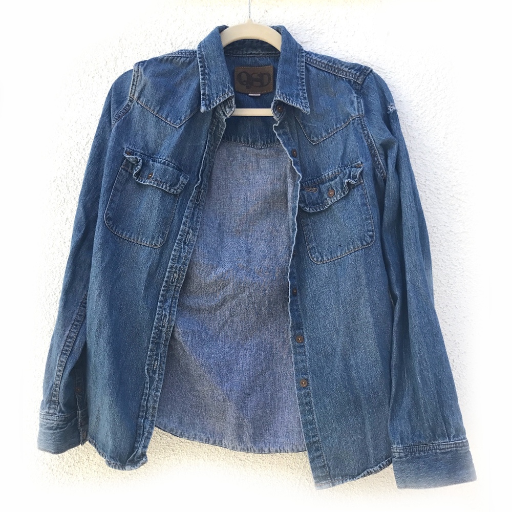 Quiksilver Womens Denim Button Down