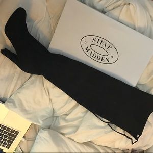Over the knee Steve Madden heel boots