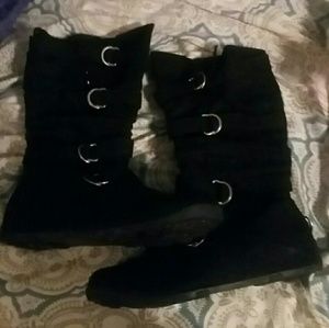 Blk women's boots size 10