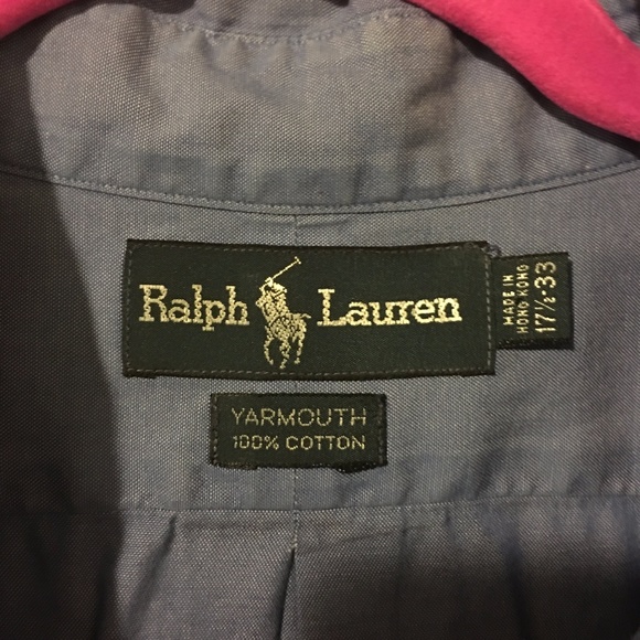 Men's Ralph Lauren button-down 17.5/33 - Picture 2 of 4