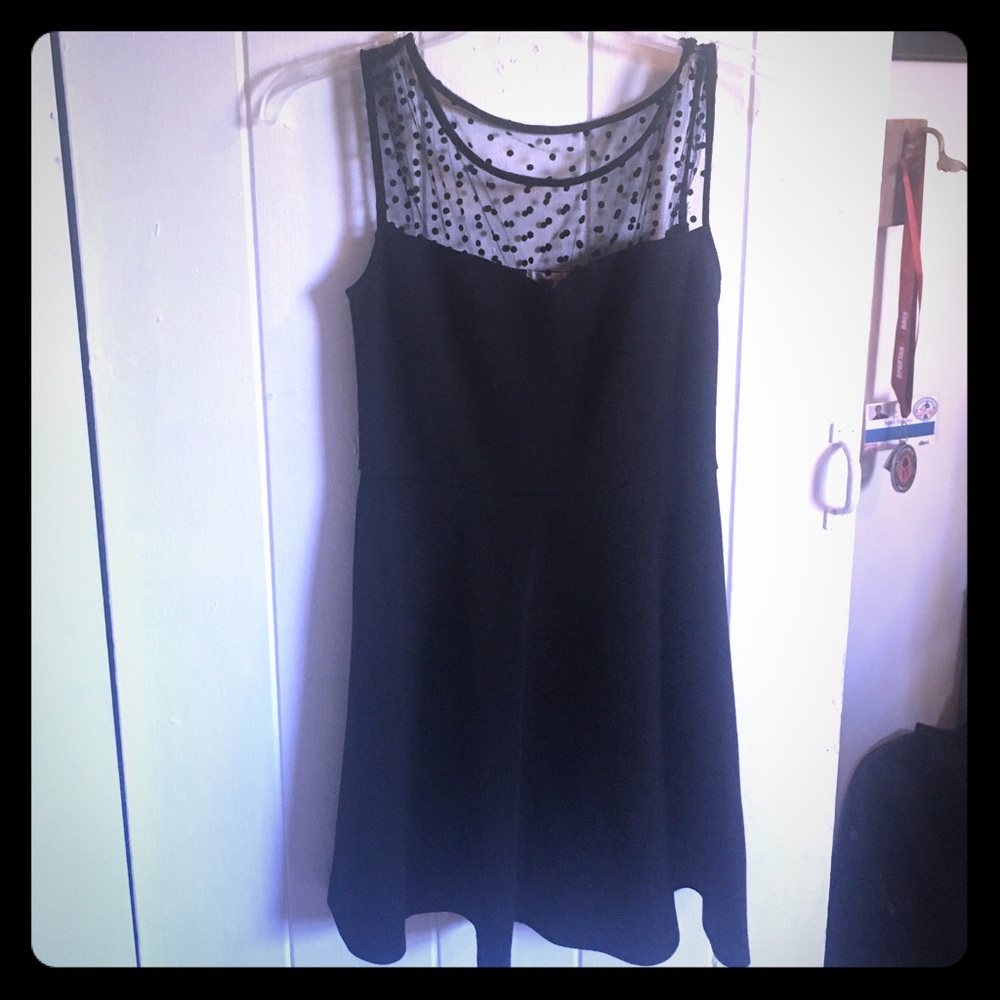 Sheer accented LBD