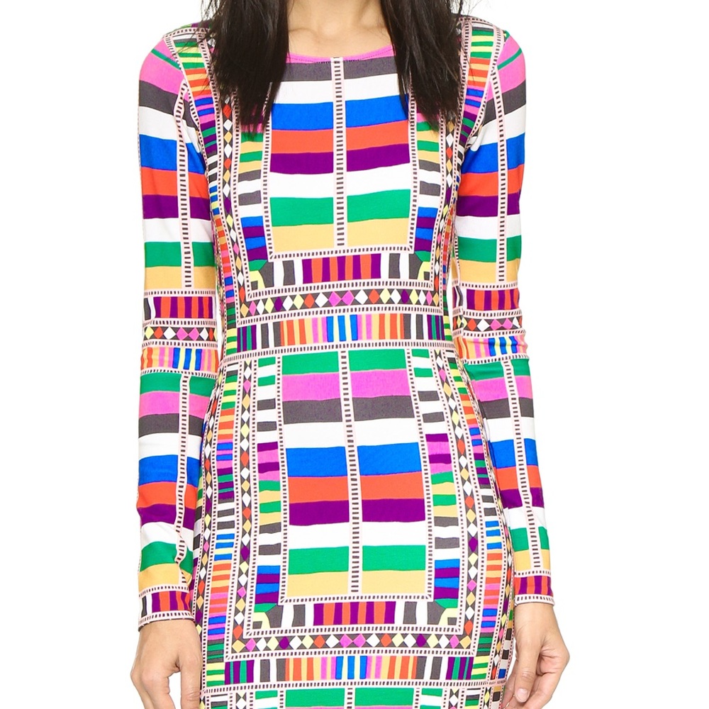 Mara Hoffman Fitted Dress Riser Rainbow