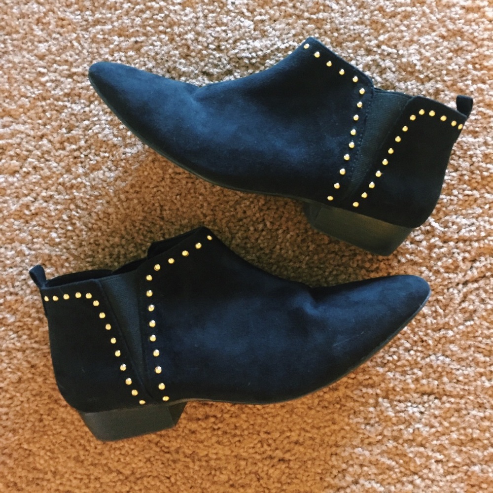 Black Suede Booties
