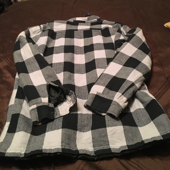 KR3W BLACK AND GRAY FLANNEL JACKET - Picture 7 of 8