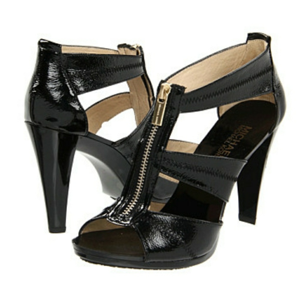 Michael Kors patent leather Berkley high heel