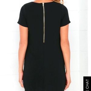 Lulus black shift dress