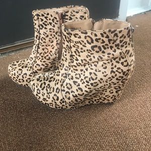 Jeffery Campbell Cheetah Wedge Booties