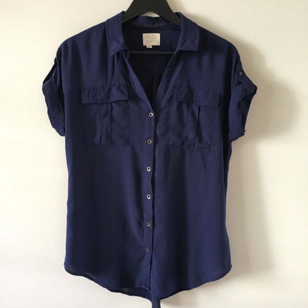 Edme & Esylte Anthropologie Military Style Blouse