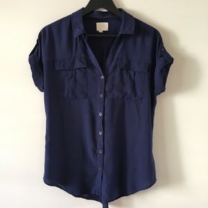 Edme & Esylte Anthropologie Military Style Blouse