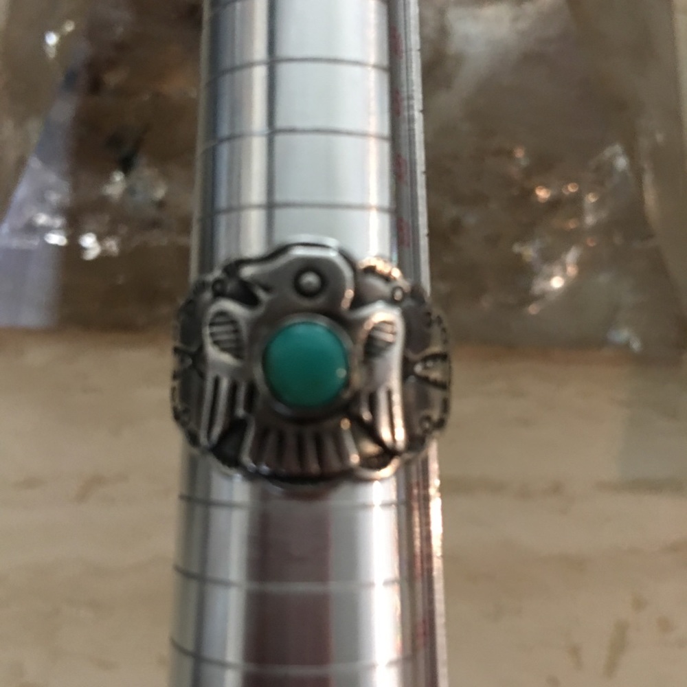 🦋Vintage Native American Thunderbird Ring - Picture 2 of 7