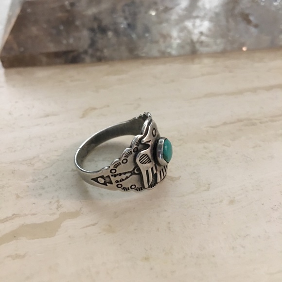🦋Vintage Native American Thunderbird Ring - Picture 6 of 7