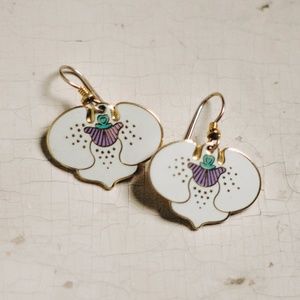 Vintage Laurel Burch "Aarin" Dangle Earrings