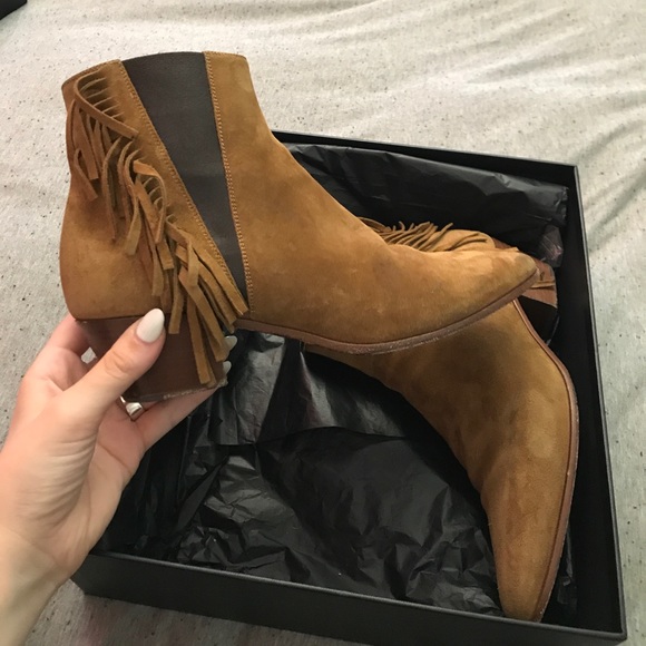 Saint Laurent Wyatt Fringe Boot - Picture 3 of 4