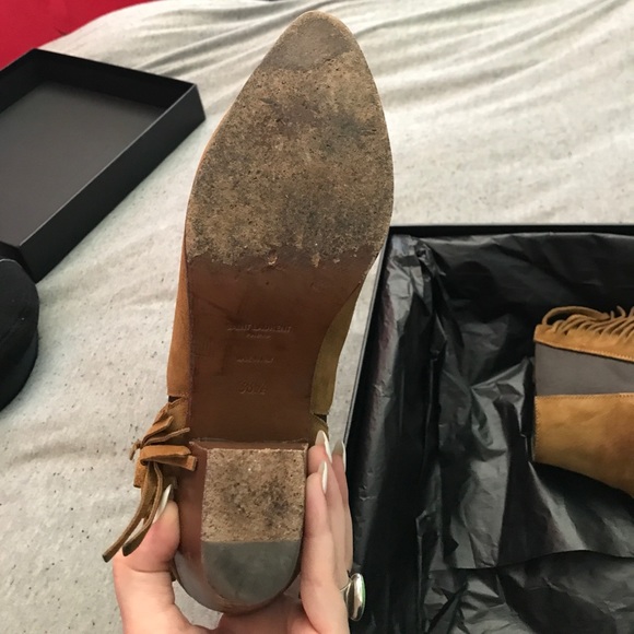 Saint Laurent Wyatt Fringe Boot - Picture 4 of 4
