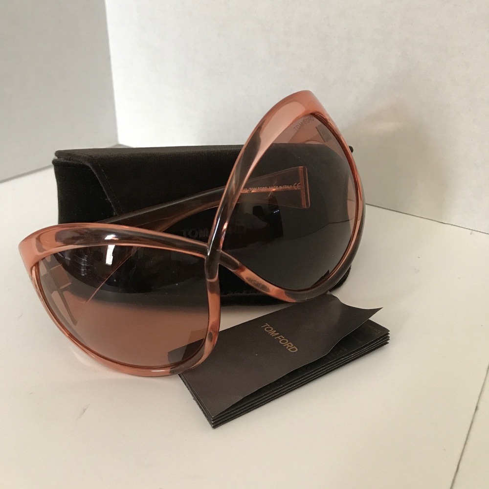 Tom Ford Large Daphne Cateye Sunglasses Authentic