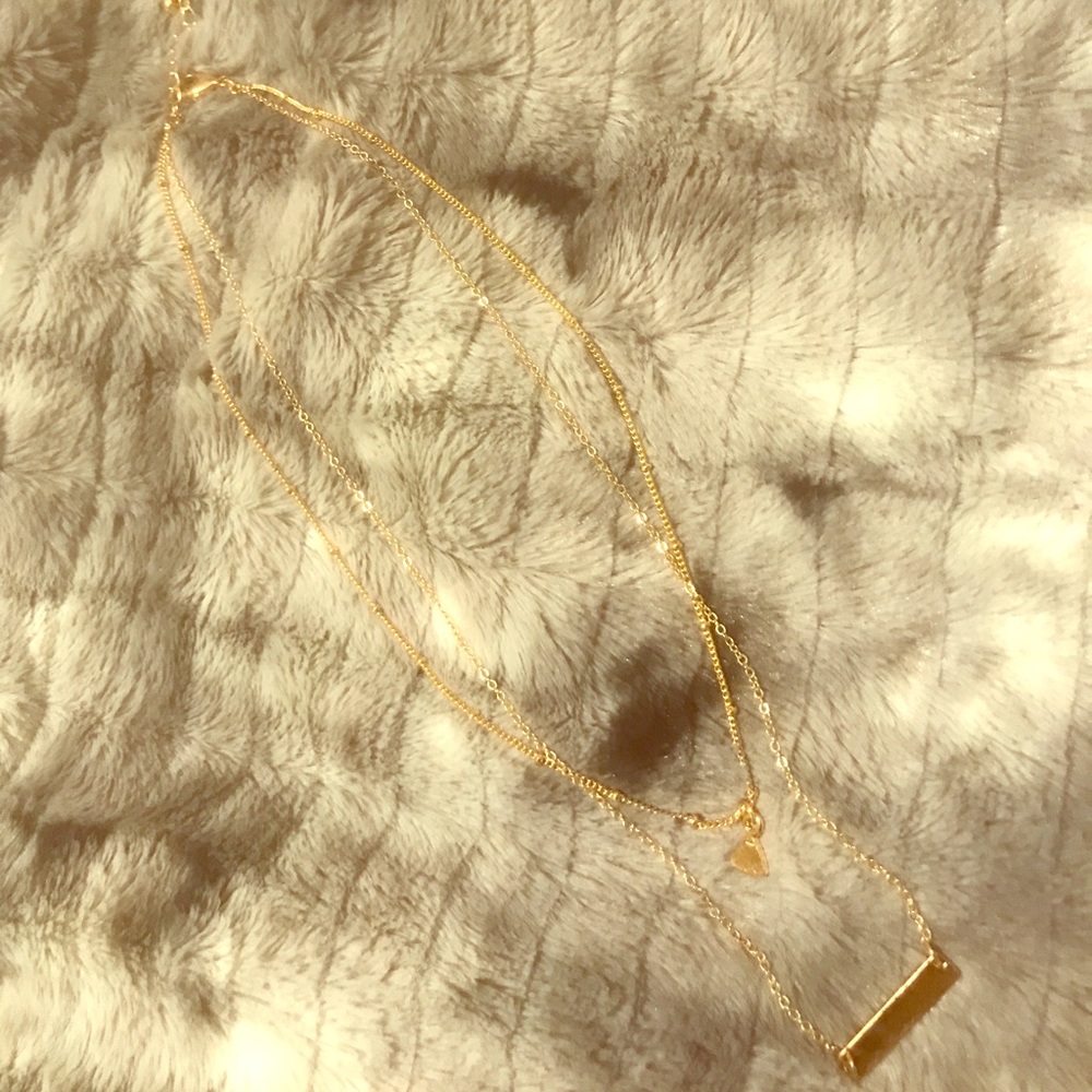 Gold layered necklace