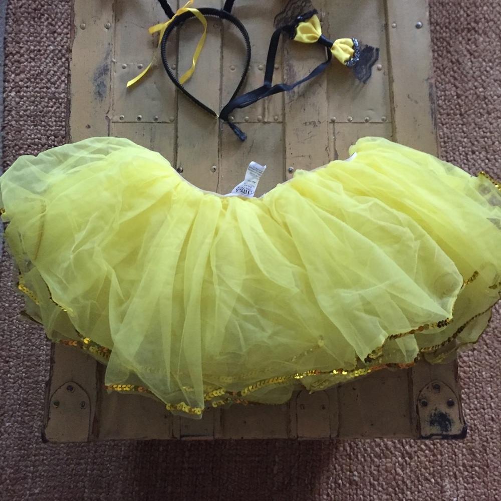 BUMBLE BEE COSTUME ACCESSORIES WING TUTU S M OS - Picture 3 of 9