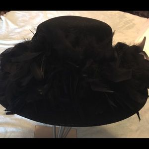 Awesome Wide Brim Wool Fully Feathered Banded Hat