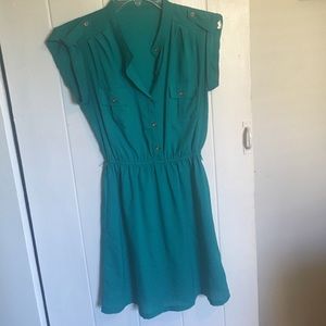 Lightweight teal dress