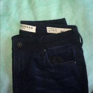 NWOT Bullhead High Waist Jeans 1/2 black 1/2 denim