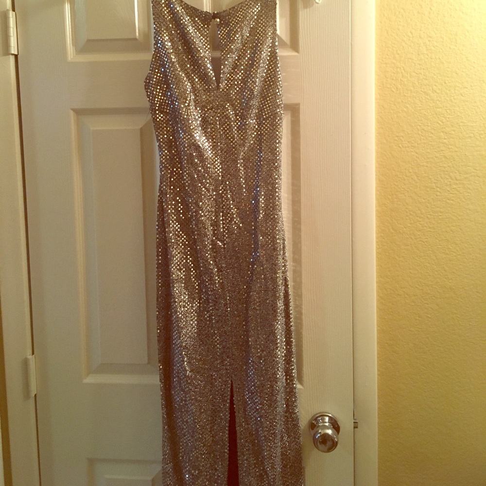 Sexy black and silver dress