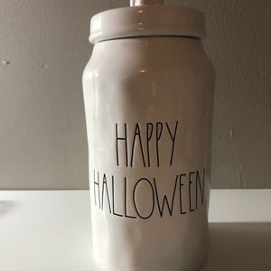 Rae Dunn happy Halloween canister