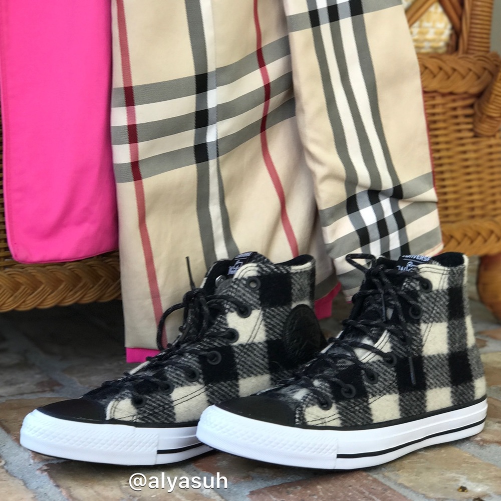 NWT Converse & Woolrich Ctas HI White/Black AUTHEN - Picture 2 of 8