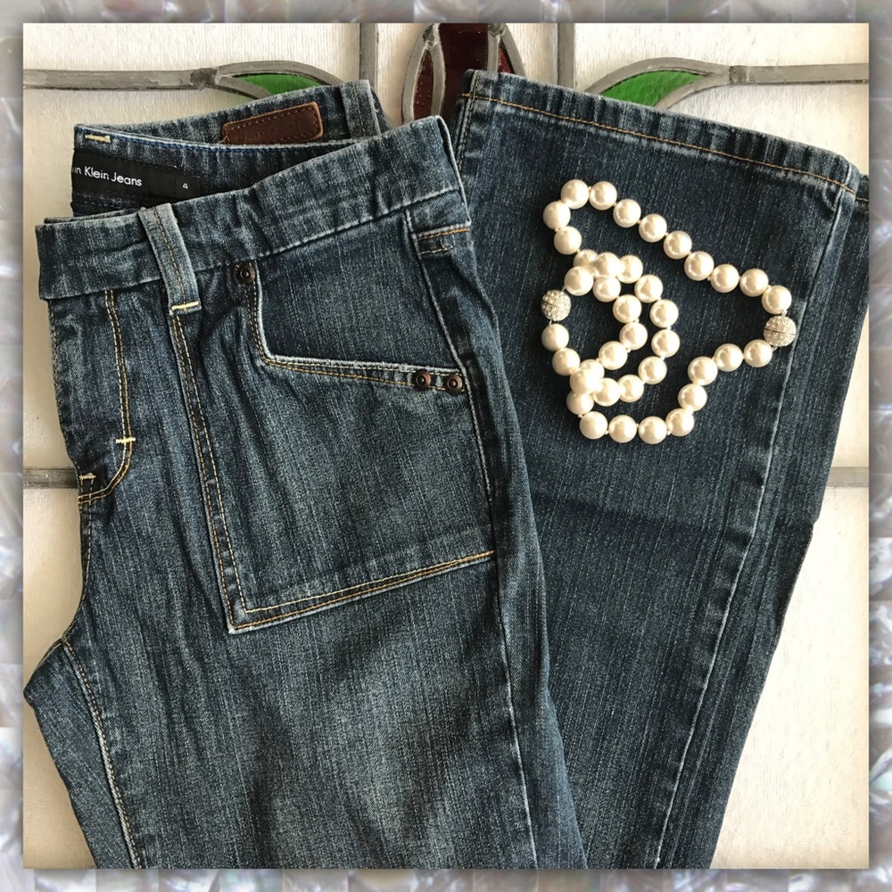 CALVIN KLEIN Lean Bootcut Jeans