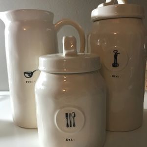 Rae Dunn mixing canisters(set)