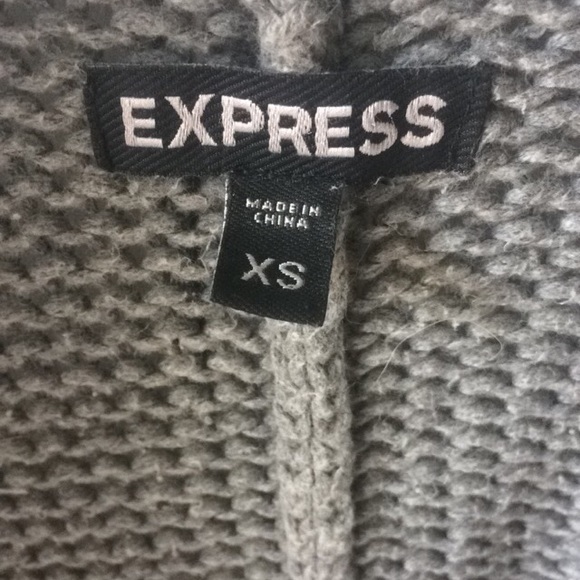 Gray belted Express sweater - Picture 2 of 2
