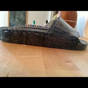 Glitter slip ons