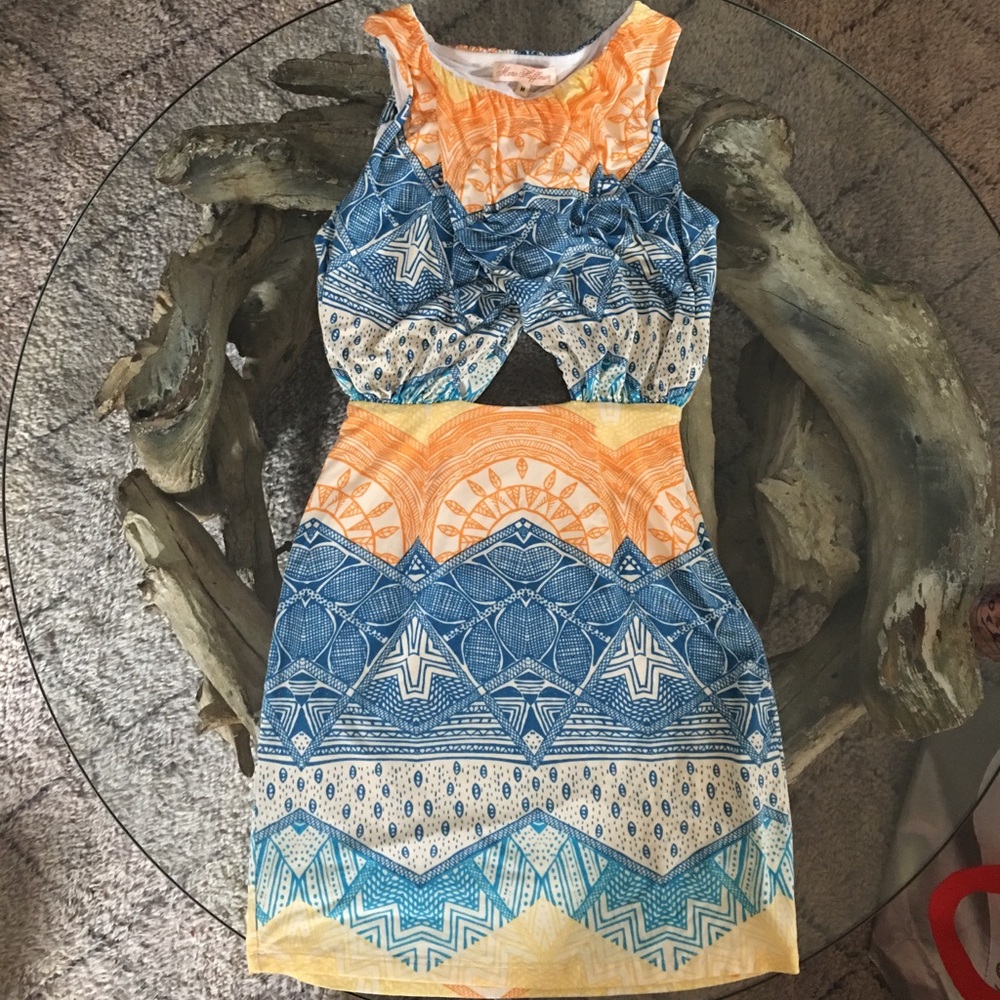Mara Hoffman Cut Out Body-Con Tribal Mini