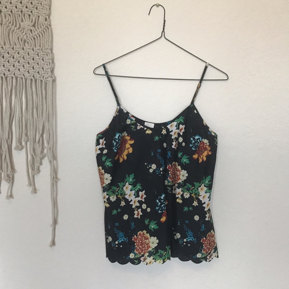 Anthropologie floral tank