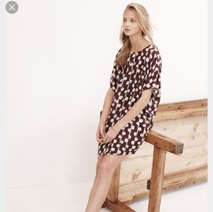 EUC Madewell Easy Silk Dress in Batik Vine