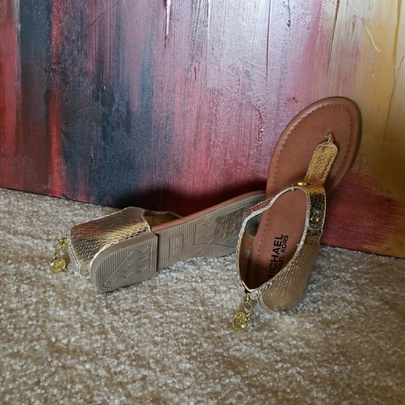 Children's gold Michael Kors Sandals - Melissa - Picture 2 of 4