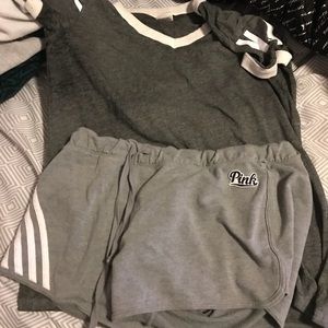 Pink shorts and shirt