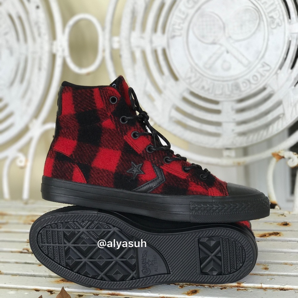 NWT Converse & Woolrich Ctas Player Black/Red AUTH - Picture 4 of 8