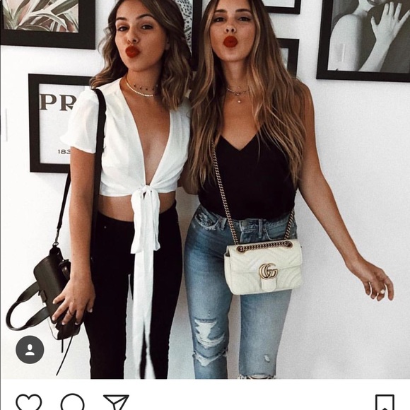 1 left!! Ailani Wrap Crop Top - Picture 6 of 6