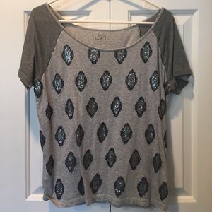 loft sequin tee