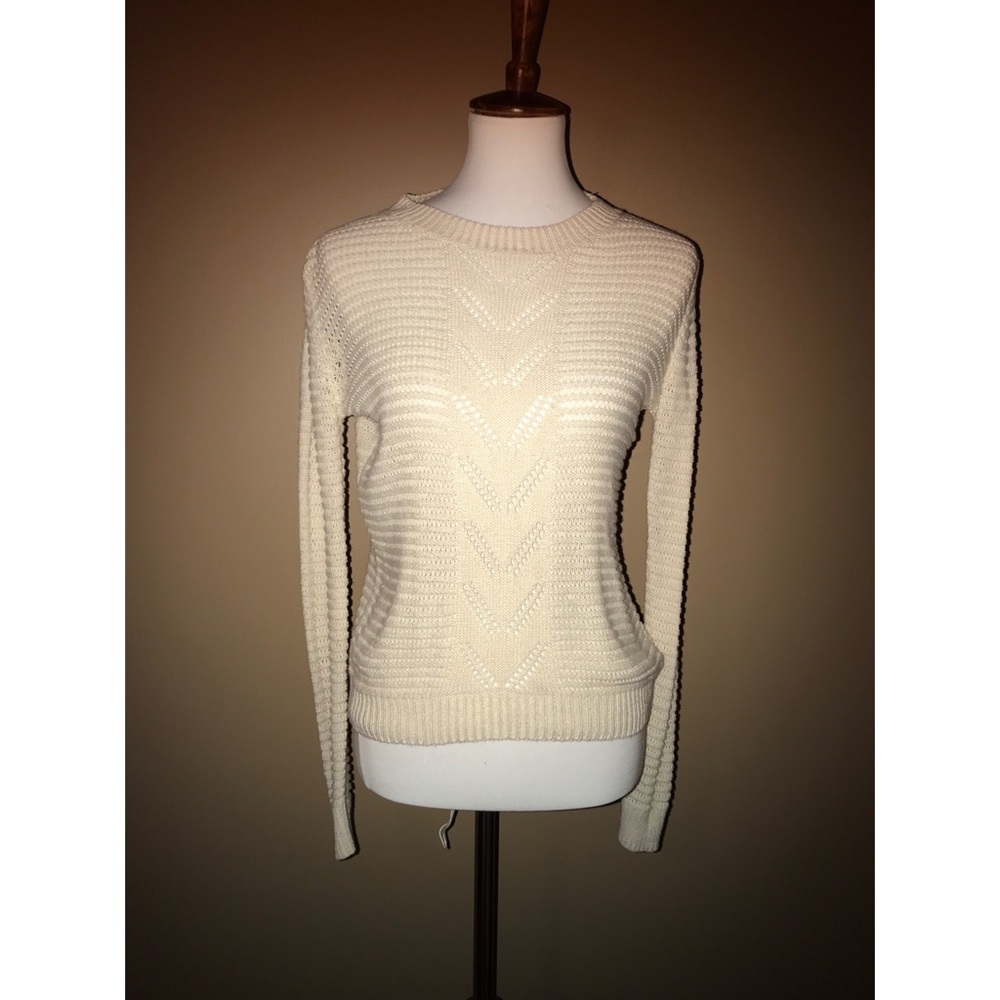 Open knit sweater