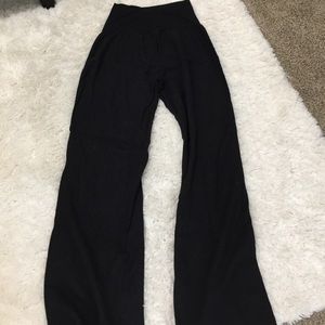 Pink blush maternity linen pants