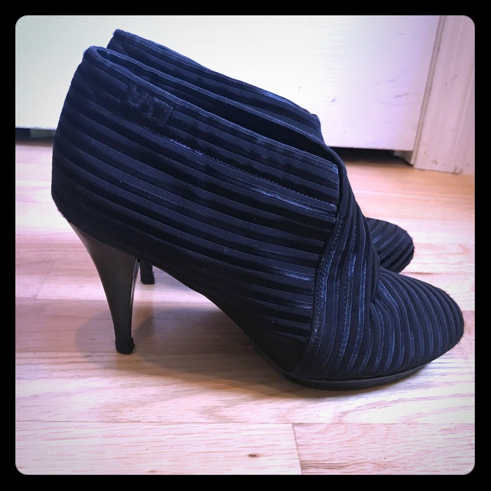 United nude black nylon bootie