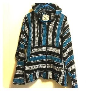 Baja Joe Zip Front Men's Baja Hoodie NWOT