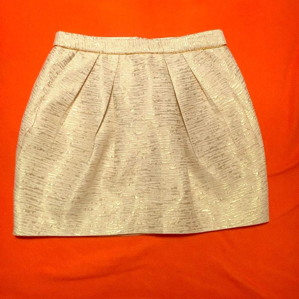 Gold/beige forever 21 skirt
