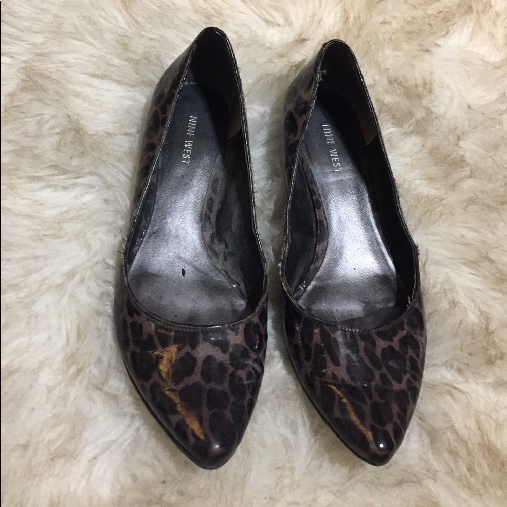 Leopard Nine West  flats