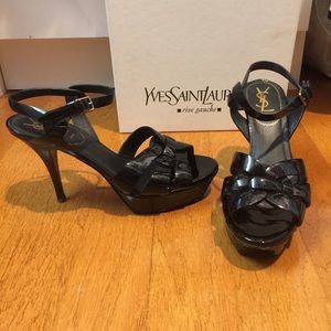Authentic ysl patent leather heel