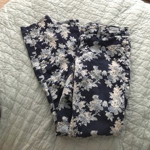 Gap floral skinny jean