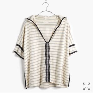 Madewell Embroidered Hoodie Sweatshirt