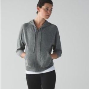 Om on Lululemon zip up sweater